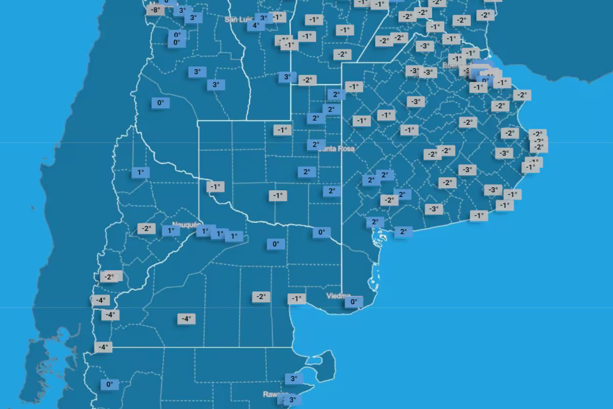 Este será o dia mais frio da semana, segundo o Serviço Meteorológico Nacional