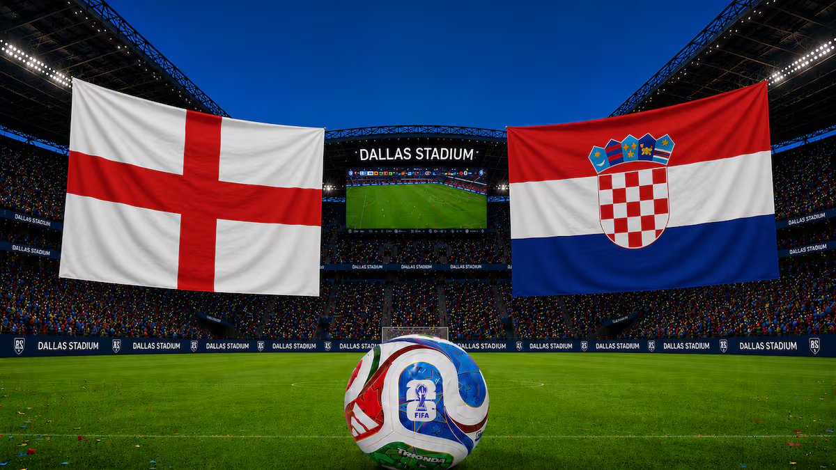 Inglaterra x Croácia, AO VIVO pela Copa do Mundo de 2026. horas, televisão e formações