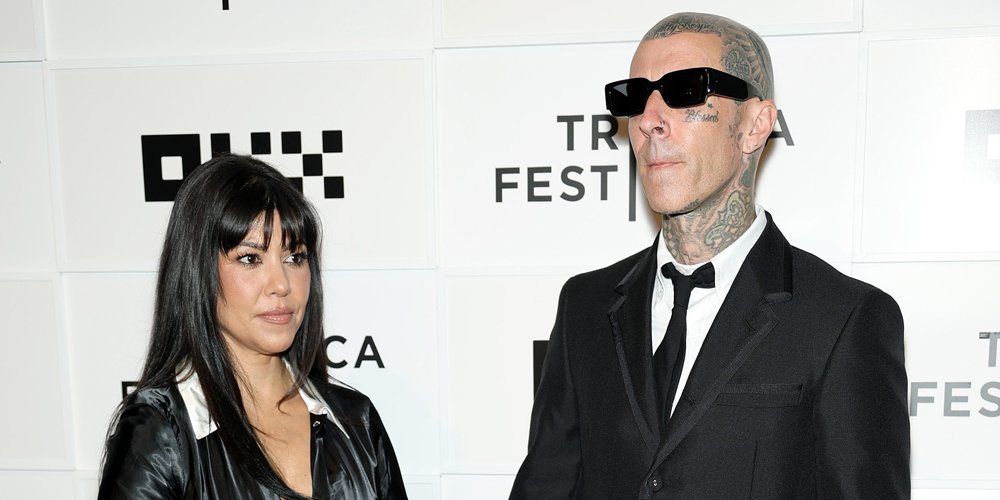 Kourtney Kardashian e Travis Barker caminham pelo primeiro tapete vermelho em mais de 2 anos, participam da estreia do Tribeca Film Festival – Just Jared – Celebrity News & Gossip