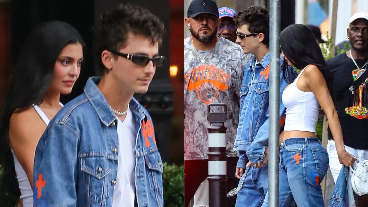 Kylie Jenner e Timothee Chalamet dão as mãos e usam looks jeans combinando para o jogo 4 das finais da NBA de 2026 para torcer pelos Knicks – Just Jared – Notícias e fofocas de celebridades