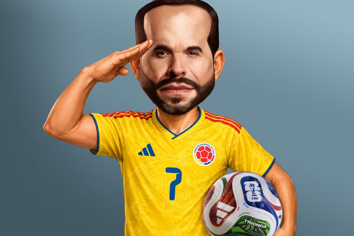 Lute pela camisa da Colômbia. copas do mundo durante as eleições