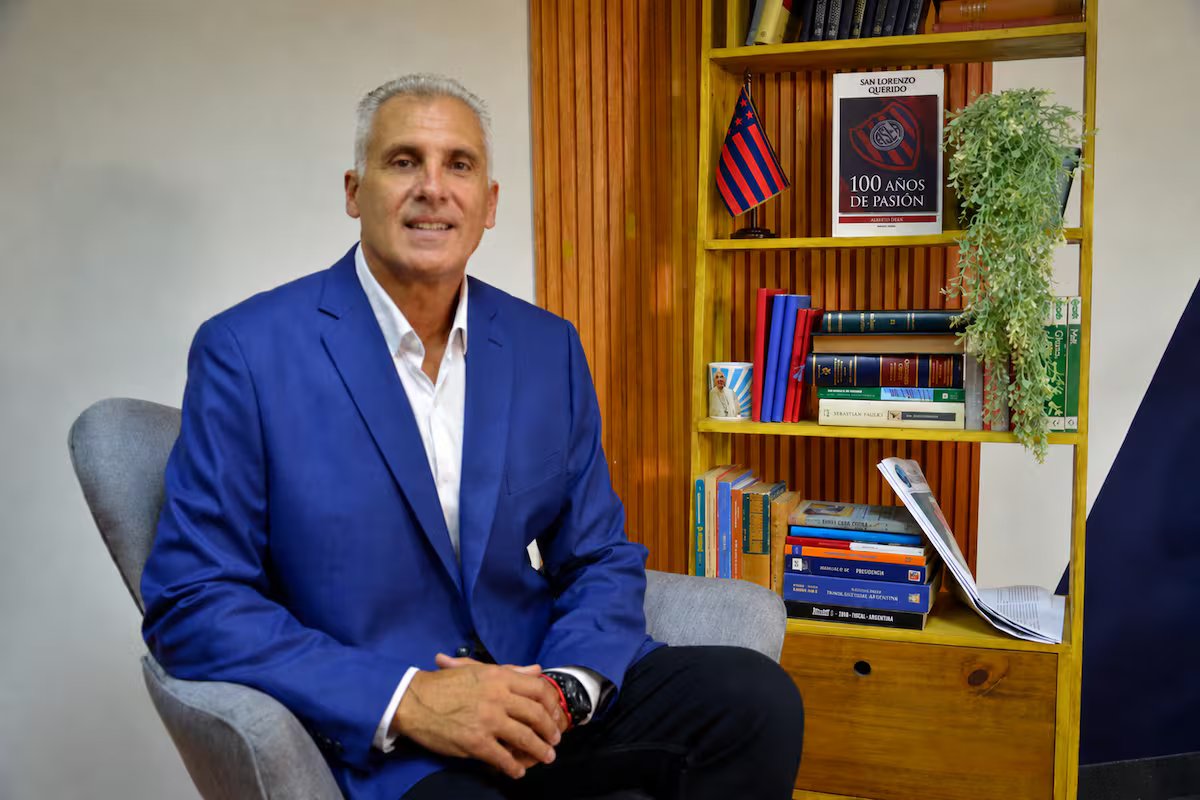 Marcelo Culotta, o novo presidente do San Lorenzo. a vida do clube que o clube passa e o Estádio Boedo é o seu maior sonho