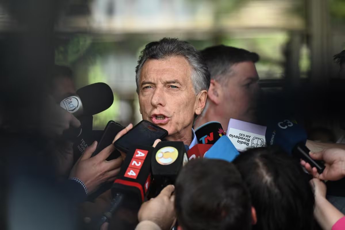 Mauricio Macri por ocasião do Dia do Jornalista.