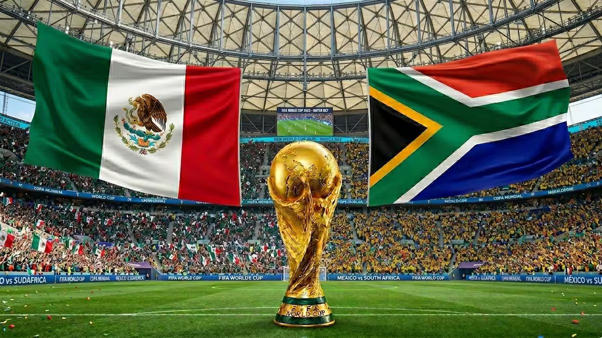 México x África do Sul AO VIVO pela Copa do Mundo de 2026. horas, televisão e formações