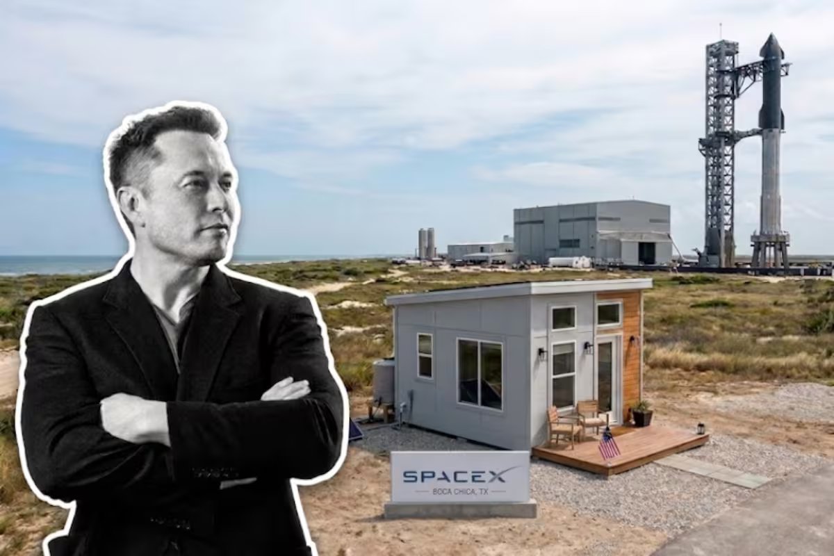 No Texas, a casa pré-fabricada onde mora Elon Musk, pela qual deixou sua mansão na Califórnia