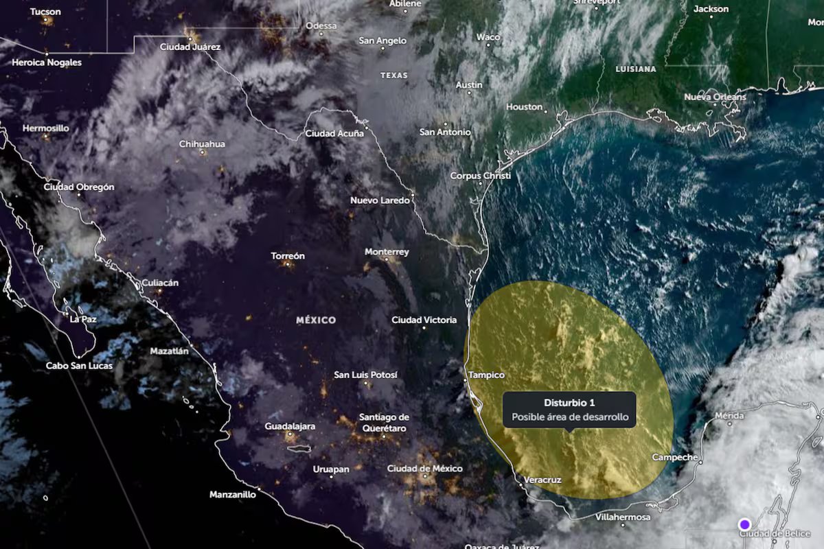 O México está em alerta, com a área do Golfo sob vigilância durante a temporada de furacões