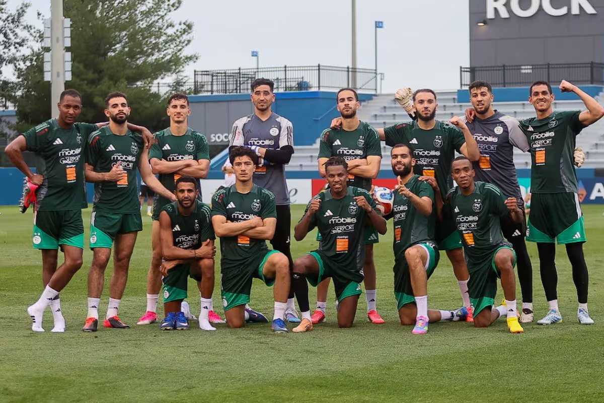 O argelino fez o desafio antes da estreia contra a Argentina