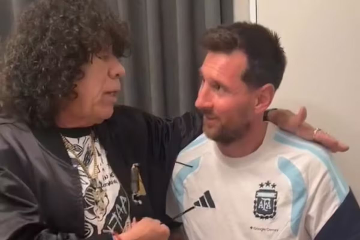 O momento íntimo de La Mona Jimenez e Lionel Messi. “Você é um fenômeno, uma pessoa maravilhosa.”