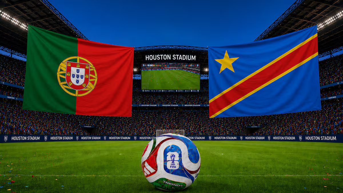 Portugal x RD Congo 2026 Copa do Mundo AO VIVO. horas, televisão e formações