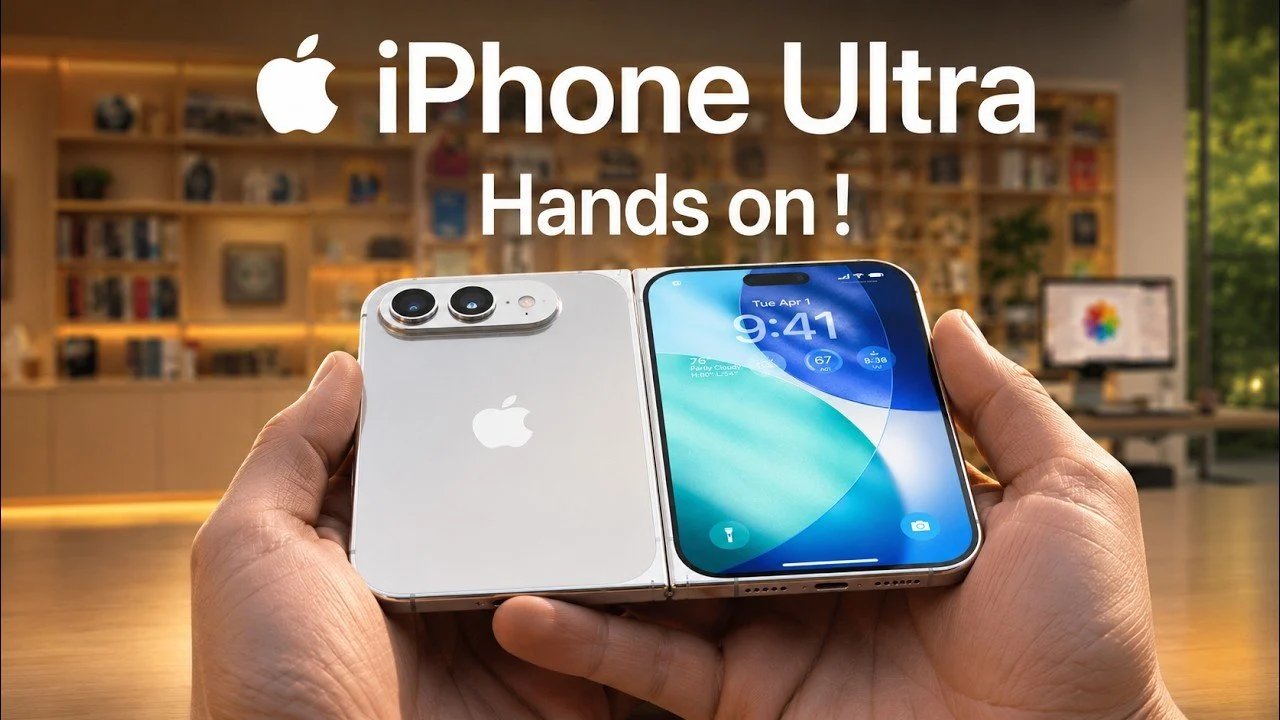 Primeiro, dê uma olhada no design dobrável do iPhone Ultra