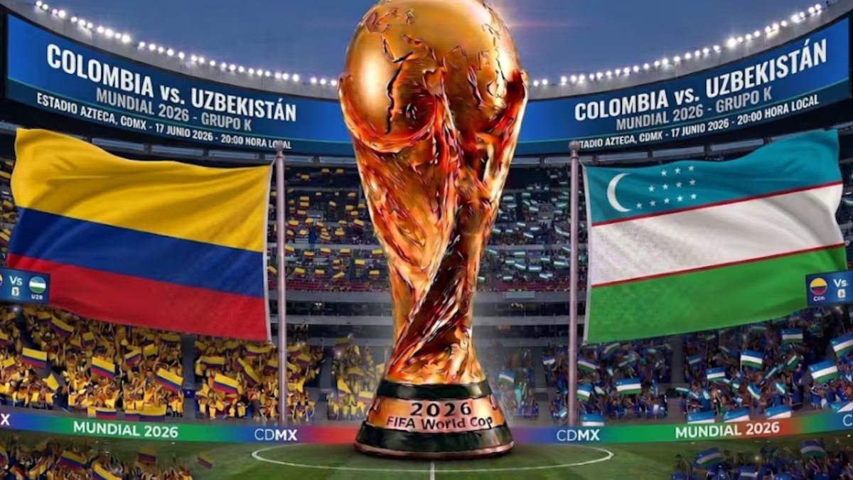 Qual canal americano está exibindo hoje Colômbia x Uzbequistão na Copa do Mundo de 2026?