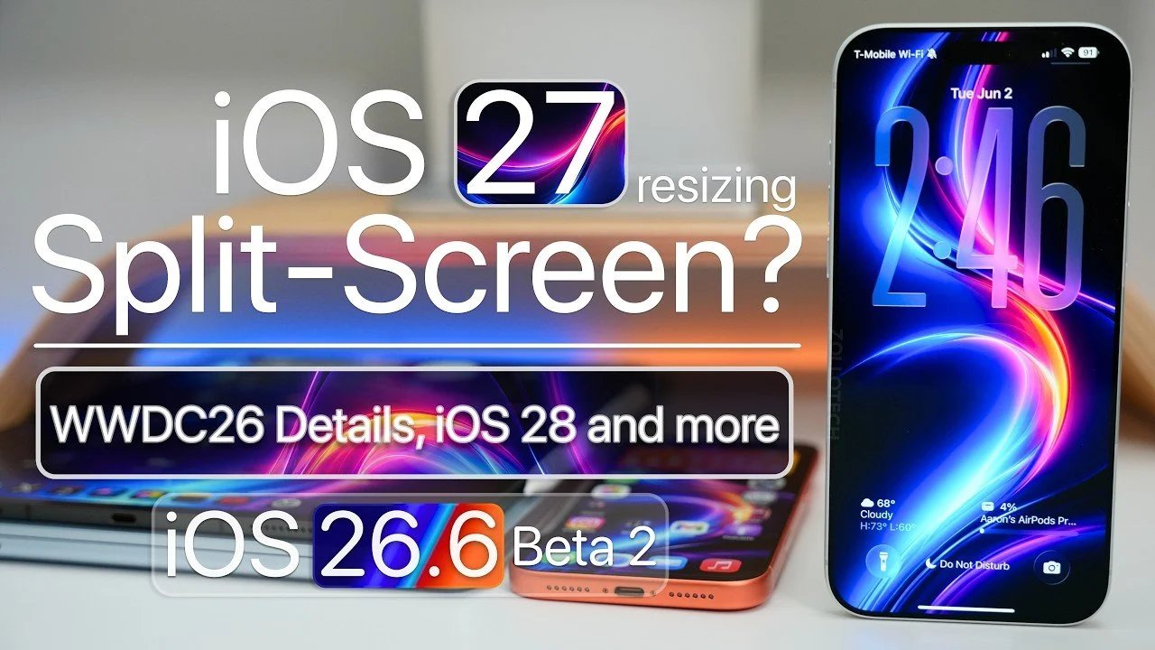 Recursos do iOS 27: Split View, Siri 2.0 e detalhes do WWDC 2026