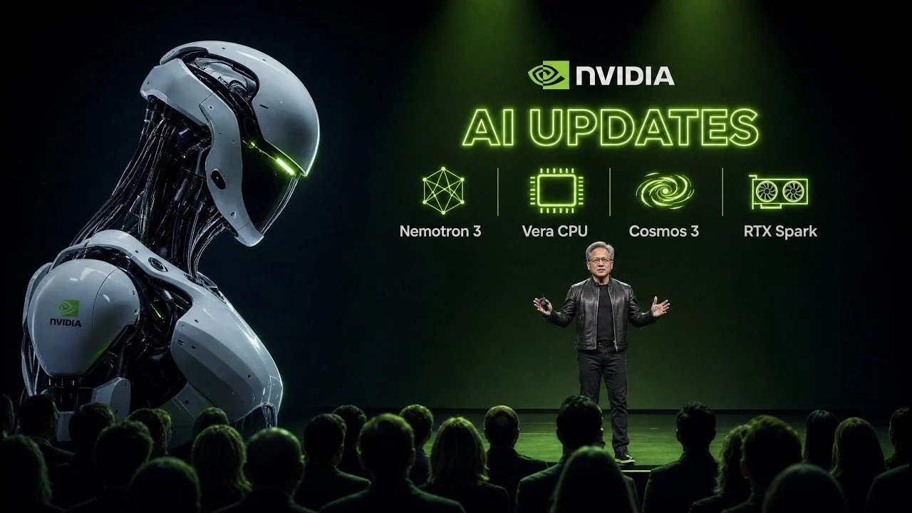 Série NVIDIA 2026 AI: CPU Vera, Cosmos 3 e RTX Spark