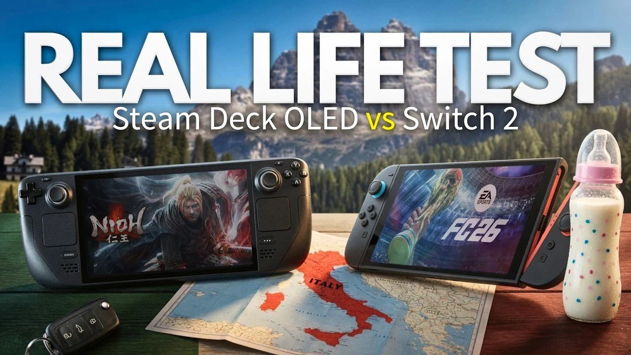 Steam Deck OLED vs Switch 2: comparação de viagens no mundo real