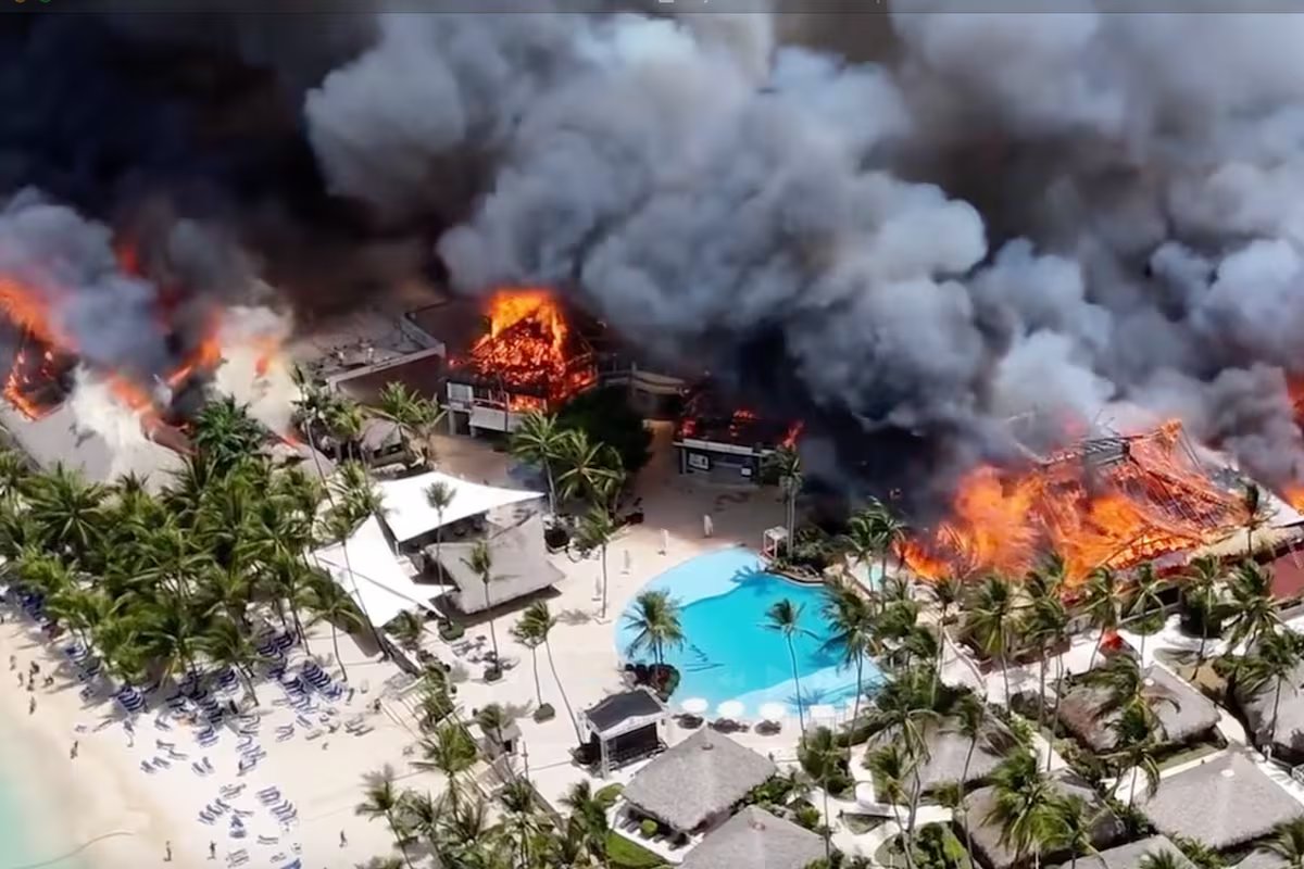 Uma argentina que estava na República Dominicana durante o incêndio no hotel falou
