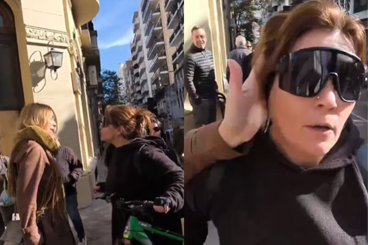 Uma mulher insultou e cuspiu em Lilia Lemoine, e o deputado respondeu dando-lhe um tapa