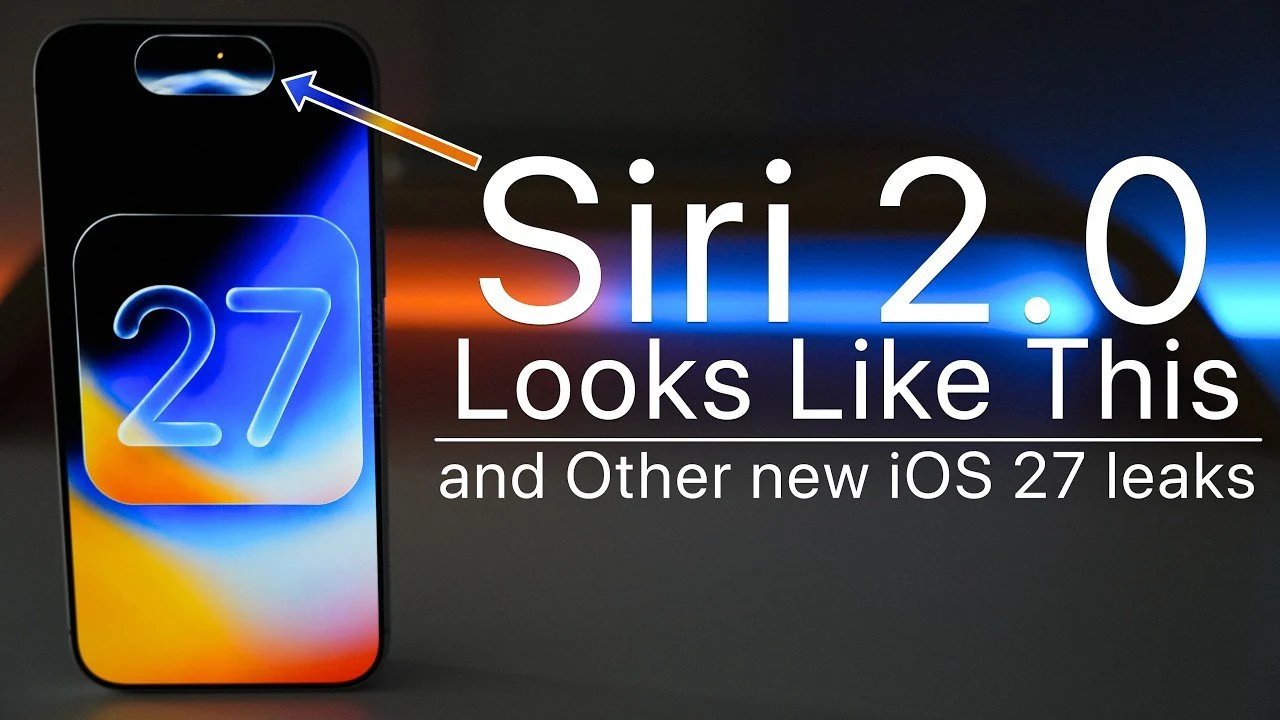 Vazamento do iOS 27: redesenho do Siri 2.0 e integração do Google Gemini